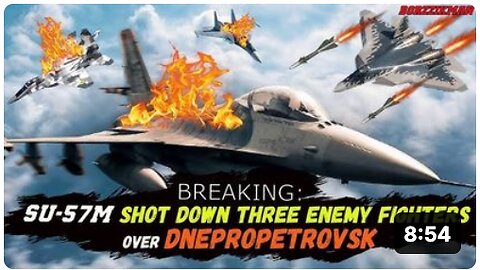 SHOCKING Dogfight Over UKRAINE: F-16, Mig-29, and Su-27 Did Not Survive Their Meet-Up With Su-57M