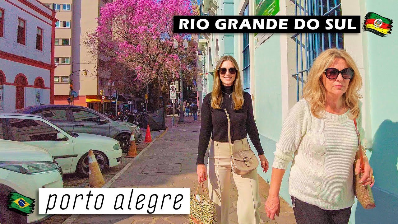 Walking in the Historic Center of Porto Alegre — Rio Grande do Sul, Brazil 【 4K UHD 】