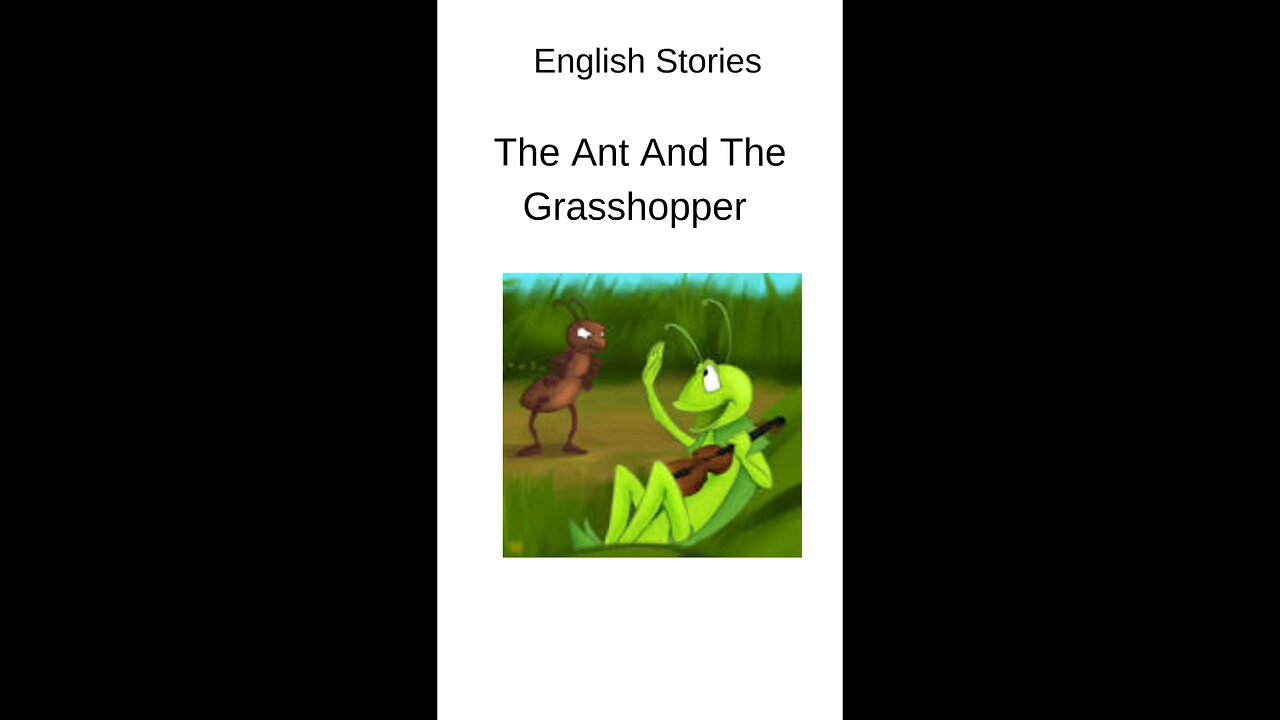 English stories The ant and the grasshopper