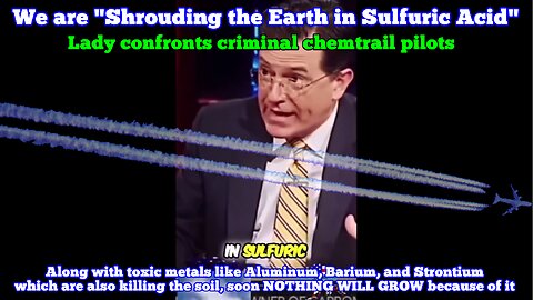 Lady Confronts Criminal Chem-Trail Spraying Pilots