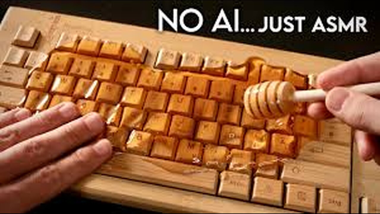 ASMR Honey + Wood Sounds 🍯✨ Deep Sleep Tingles & Sticky Relaxation | No Talking | NO AI