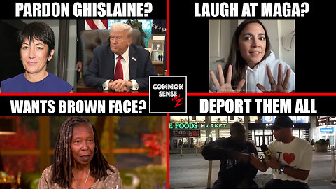 Trump Pardon for Maxwell? AOC Mocks MAGA, Whoopi Wants Brownface?, Don Lemon Shocked by Black Man