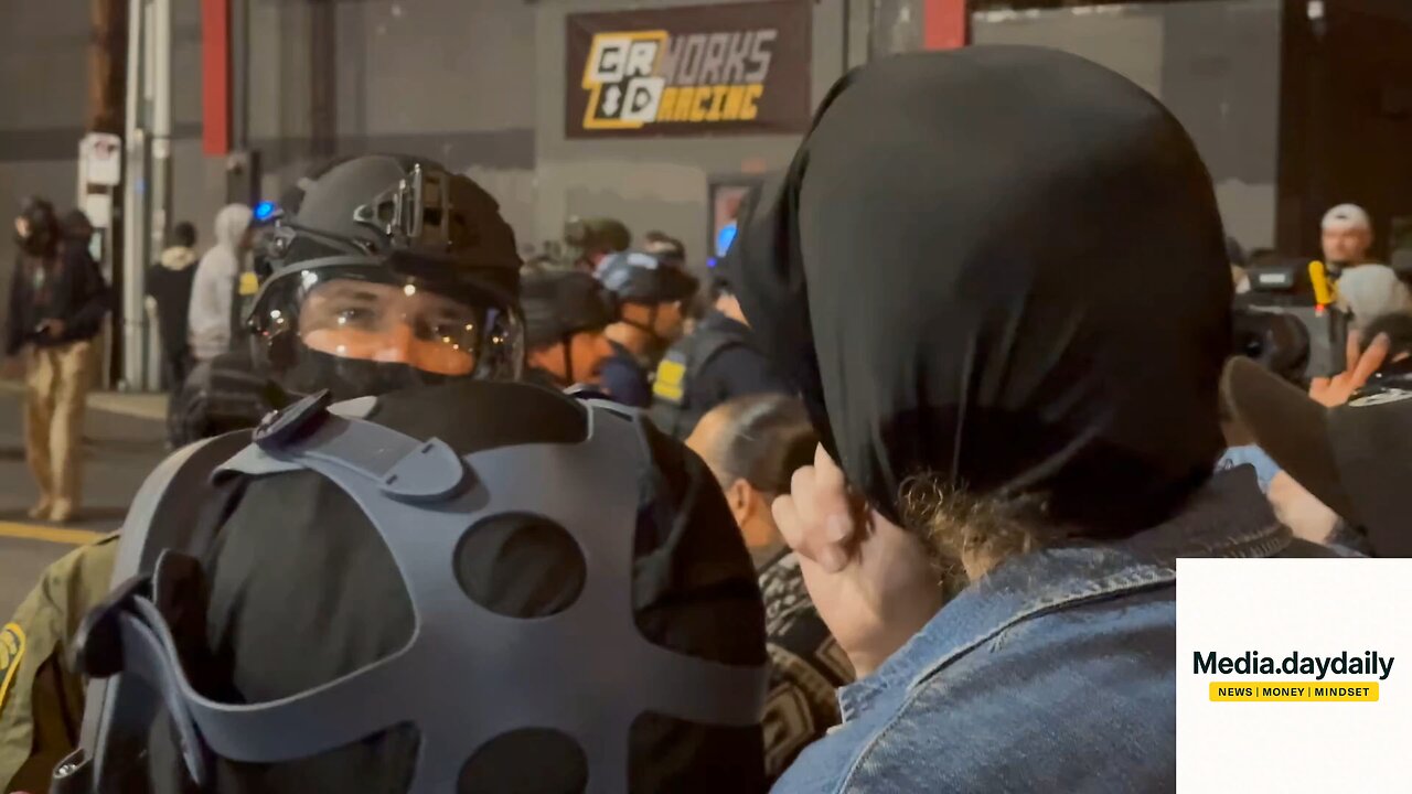 BREAKING 🚨 Antifa spits at a federal agent on the face and immediately regrets it. “They spit