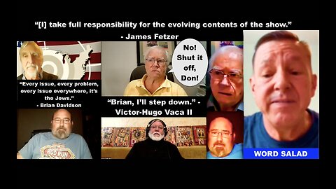 Jim Fetzer Ruins His Credibility Takes Full Responsibility Then Backtracks For Crying Brian Davidson