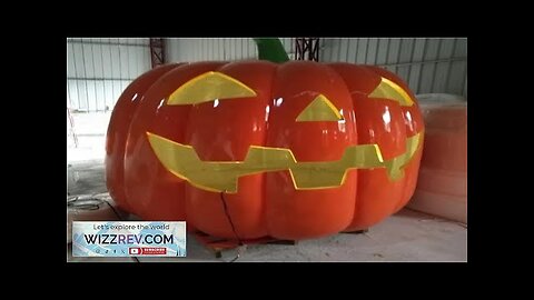 Large Halloween Garden Decor Fiberglass pumpkin Statue Review