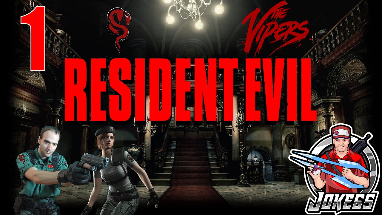 [LIVE] Resident Evil (1996) | Blind Playthrough | 1 | Barry Burton, Man, Myth, Legend