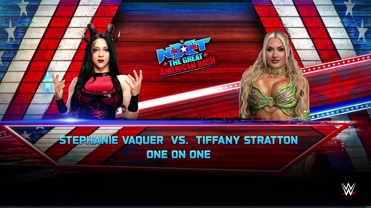 WWE 2k25 Stephanie Vaquer vs Tiffany Stratton