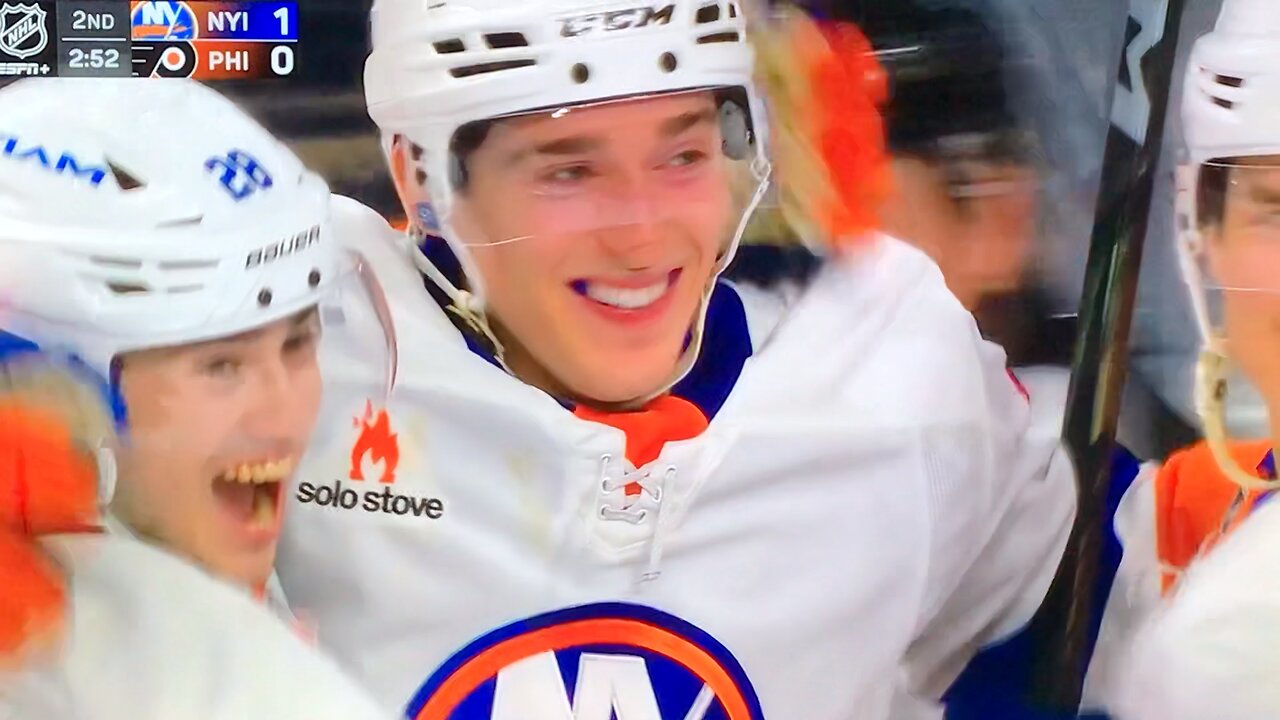 No better feeling! 1st. NHL goal Islanders #10 Marc Gatcomb