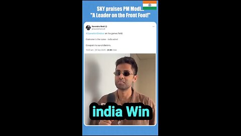 Indian Cricket Men team captain #suryakumaryadav on PM #modi after #indvspak #t #worldcup
