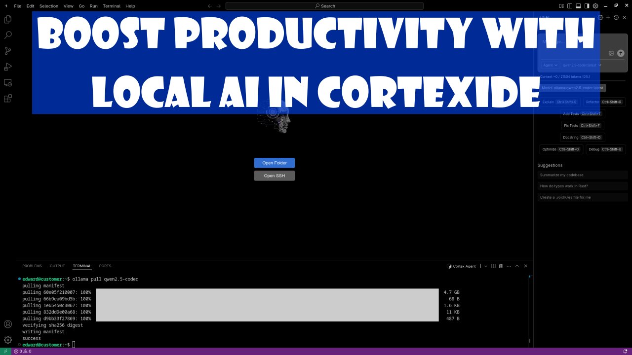 Boost Your Coding Speed with CortexIDE & Local AI: Full Setup & Review (Fedora Linux)