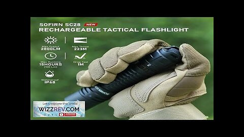 Sofirn SC28 XHP50B HD LED 2800Lm Type-C Rechargeable Flashlight Protable Powerful 21700 Review