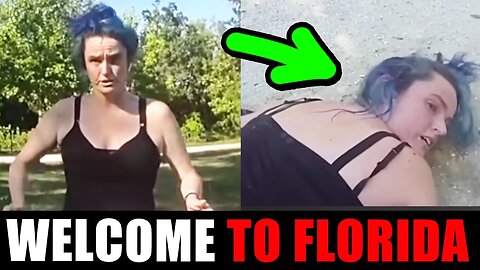 Blue haired leftist LEARNS THE HARD WAY