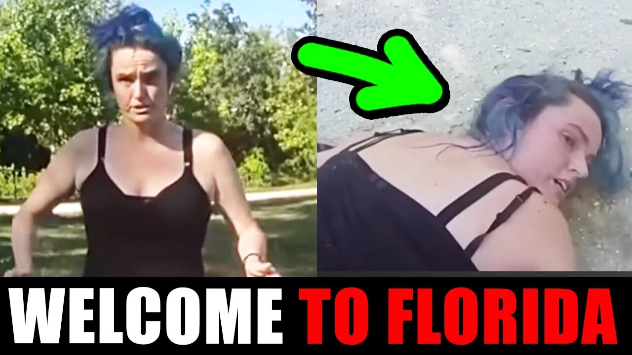 Blue haired leftist LEARNS THE HARD WAY