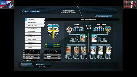 Based Sportsball 2025: Regular Season - Game #123 [Team Christ vs. Jacks]