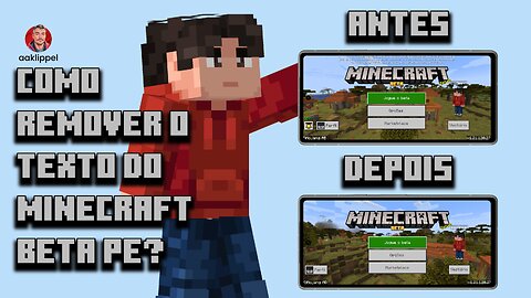 Como remover o texto da tela do Minecraft Beta PE?