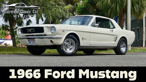 Clean 66 Mustang Coupe w/ 289CI V8 & 4 SPD Manual Trans! Custom stereo and A/C!!