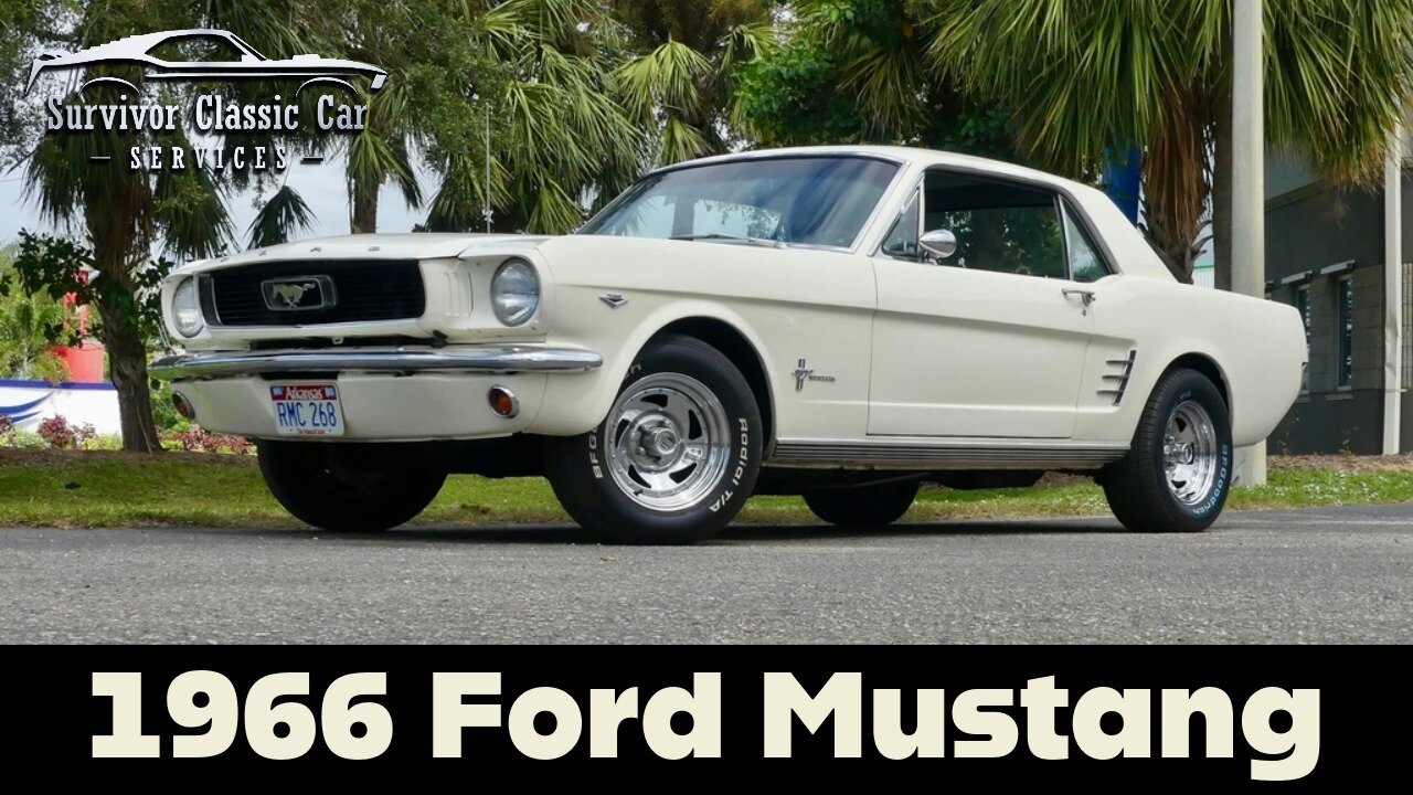 Clean 66 Mustang Coupe w/ 289CI V8 & 4 SPD Manual Trans! Custom stereo and A/C!!