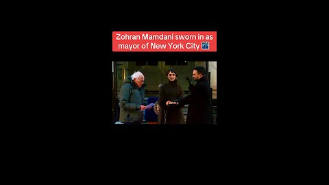 Zohran Mamdani sworn in as a Muslim mayor of New York City #USA #newyorkcity #viral #trend #fyp