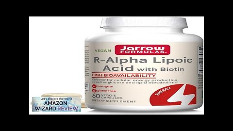 Jarrow Formulas R-Alpha Lipoic Acid 100 mg With Biotin Dietary Supplement Review