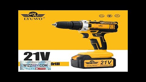 LYUWO Rechargeable Electric Hand Drill Pistol Drill Electric Screwdriver Household Impact Review