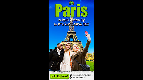 Paris is a top 100 most visited city! Join TMT to start selling Paris, today!