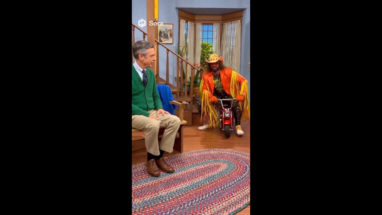 Macho man joins Mr Rogers tradition, IT'S PEEPEE TIME! OHH YEAH!