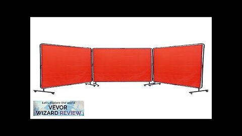 VEVOR Welding Screen with Frame 6' x 6' 3 Panel Welding Curtain Review