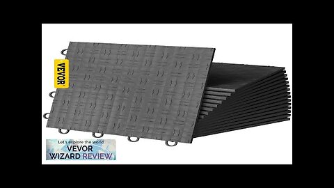 VEVOR Garage Tiles Interlocking 12'' x 12'' 50 pcs Graphite Grey Garage Review