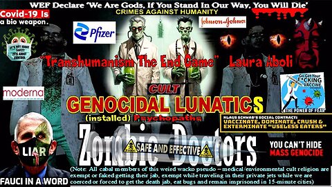 Zombie Doctors-“Transhumanism The End Game” Laura Aboli (compilation version) MyCatholicRedPill