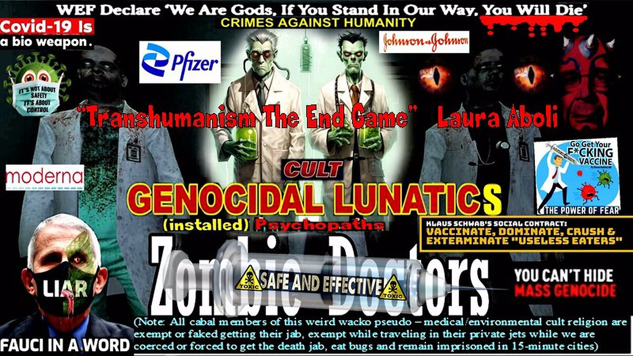 Zombie Doctors-“Transhumanism The End Game” Laura Aboli (compilation version) MyCatholicRedPill