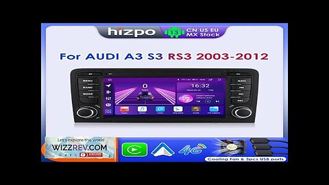 Hizpo 7" Android Auto Radio for Audi A3 8P 2003-2012 S3 RS3 Review