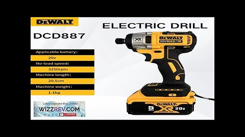 Dewalt DCD887 Electric Impact Driver Drill 3250RPM Speed Brushless motor Power Tools Review