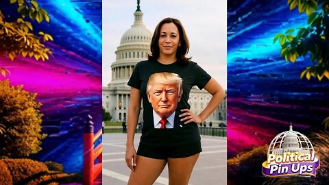 KAMALA DRINKING WINE AT THE CAPITAL IN BIKINIS AND A TRUMP SHIRT