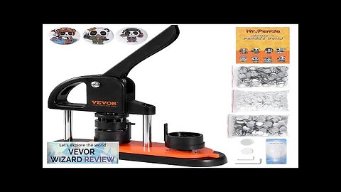 VEVOR Button Maker 1.25 inch/32mm Pin Maker with 500pcs Button Parts Ergonomic Review