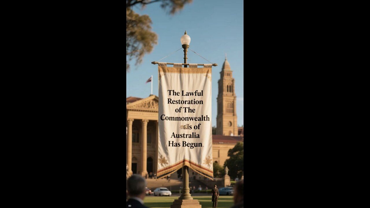 The Lawful Restoration of the Commonwealth Has Already Begun.