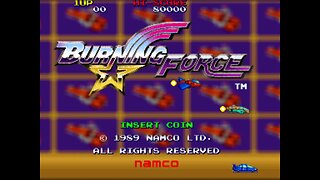 Burning Force, Arcade Game, Namco 1989, Longplay Playthrough