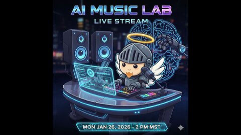 Little differnt stream, we are making AI music for our stream. SHOULD BE FUN! come give your input