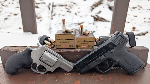 Old School Ammo in Short Barrels! .357 Mag VS .45 ACP - Federal Hydra-Shok