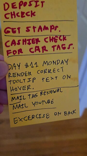 Tooltip Text - Day #11 , Monday .