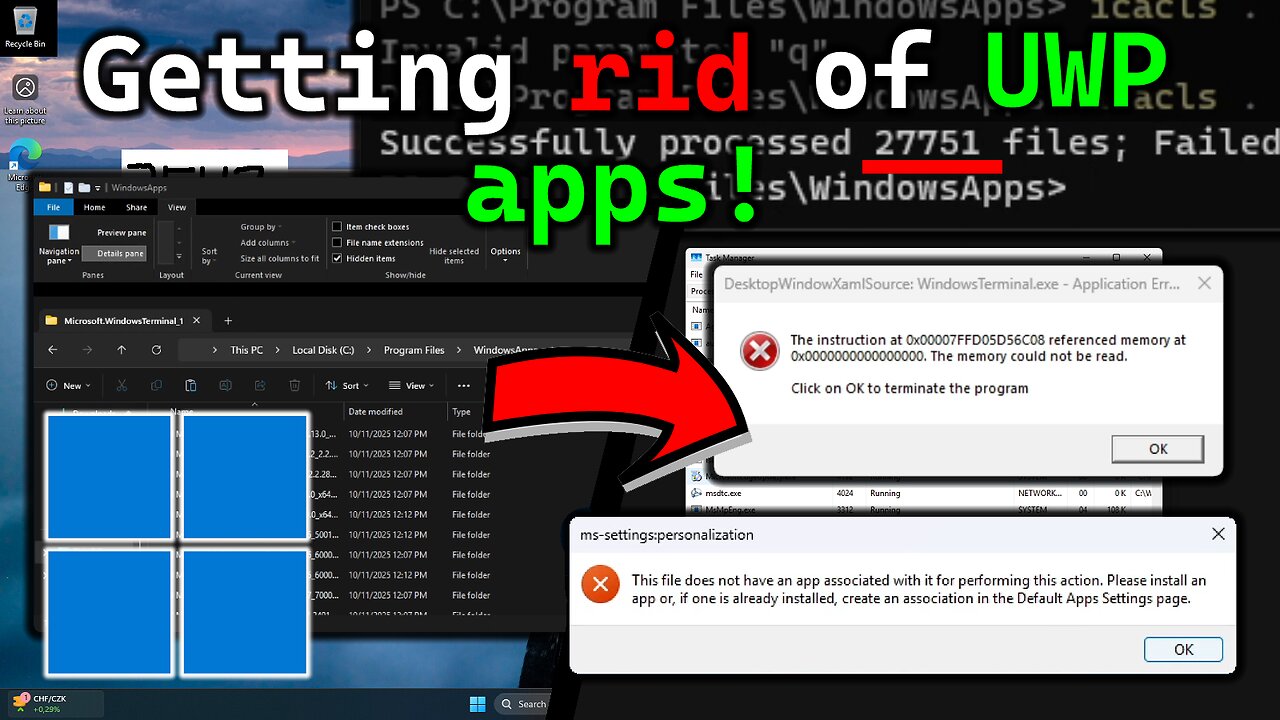 Windows 11 without UWP apps.