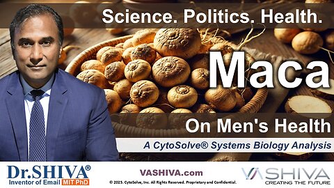 Dr.SHIVA® LIVE: Maca on Men's Health @CytoSolve® Systems Analysis