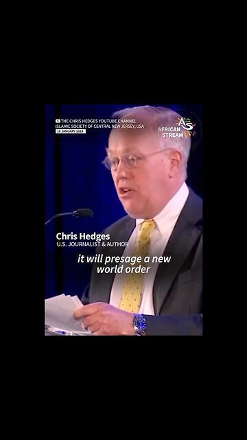 (Jan 18th/2024) "One day, you will ALL be Palestinians" Chris Hedges