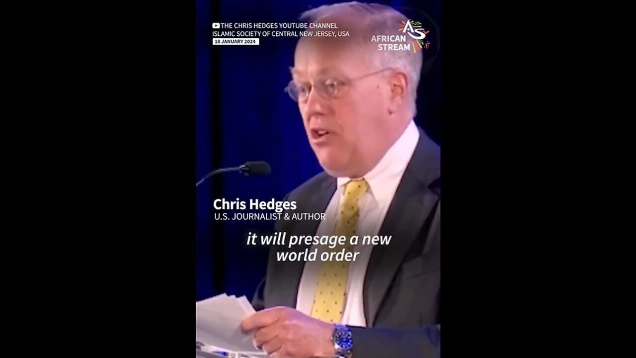 (Jan 18th/2024) "One day, you will ALL be Palestinians" Chris Hedges