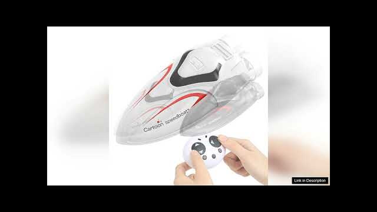 C166 Mini Remote Control High Speed RC Boat Led Light Palm Speed Review