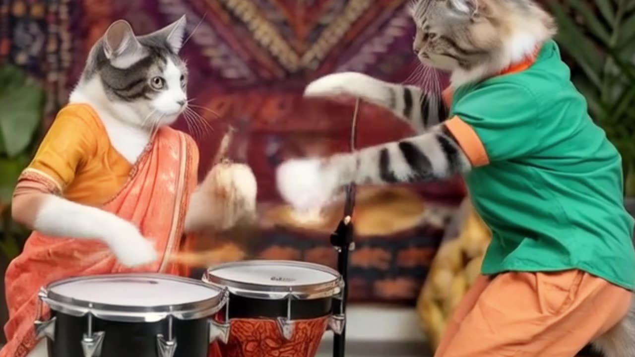 Cute Cat Dancing