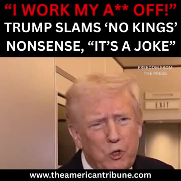 Trump Hilariously Roasts the “No Kings” Protests in Very Funny Statement to the Media