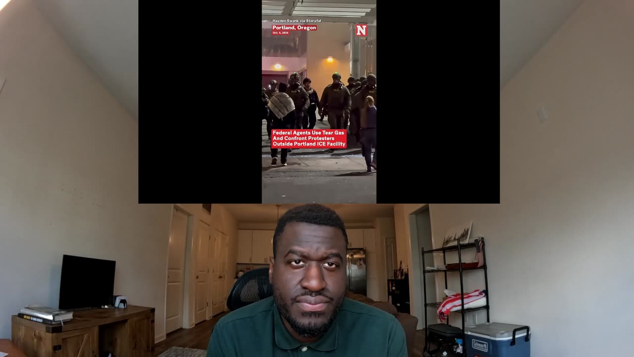 Federal Agents Confront Anti ICE Protestors