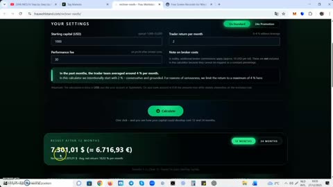NEO FX & TAG MARKETS (live demo) HOE WERKT DE CALCULATOR ? - TOP TEAM ROB BUSER