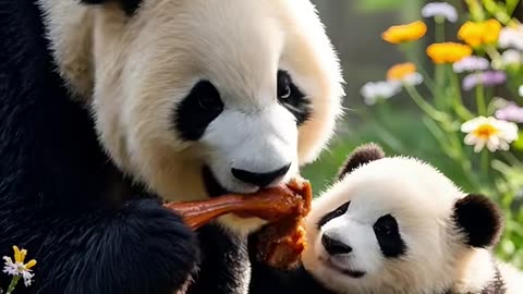 Mother Panda with Ai