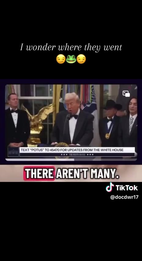 President Trump "I wonder where they went?"